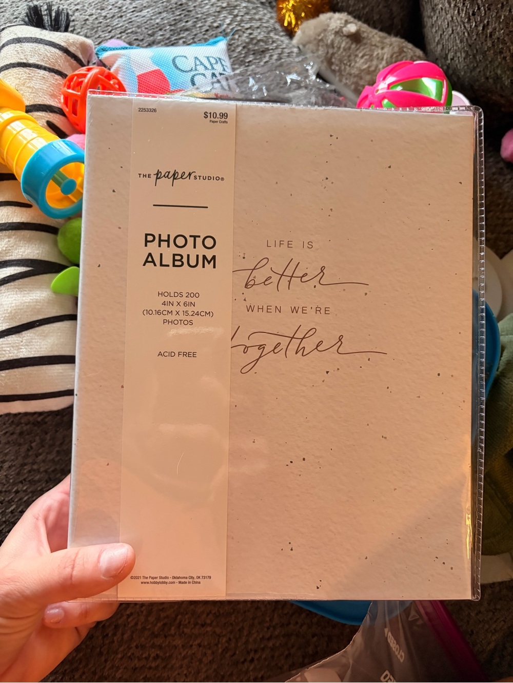 White Photo Album - 'Life is Better when we’re Together'